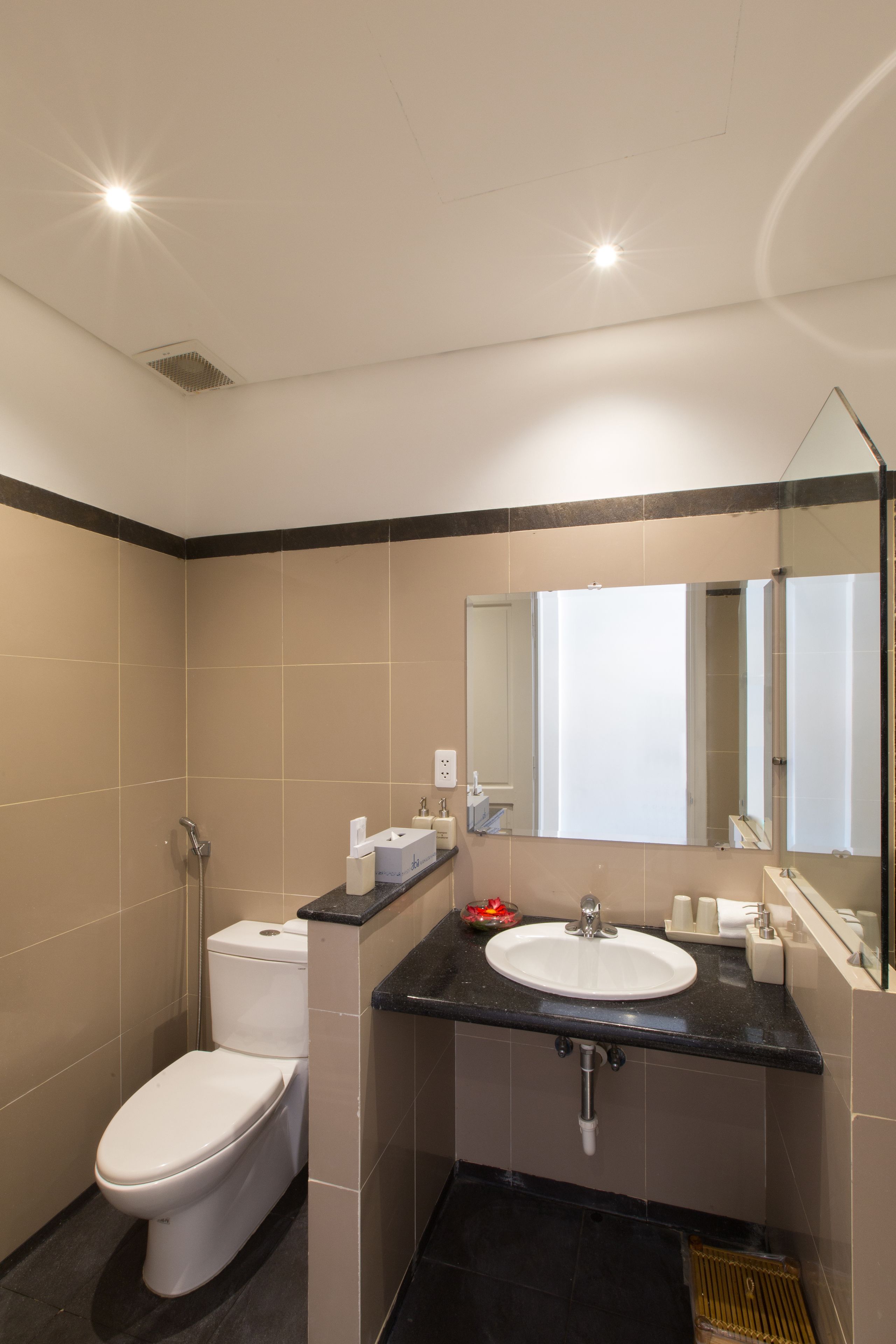 shower, free toiletries, hair dryer, bathrobes