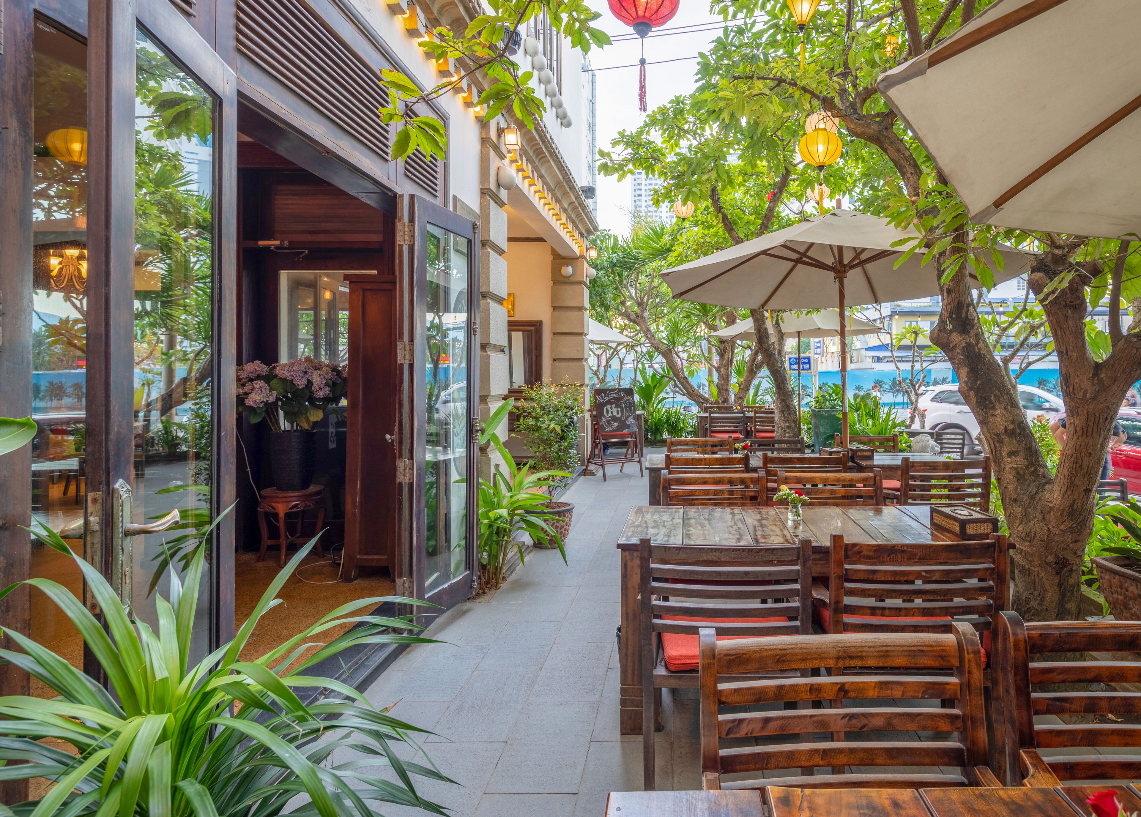 front of property – evening/night