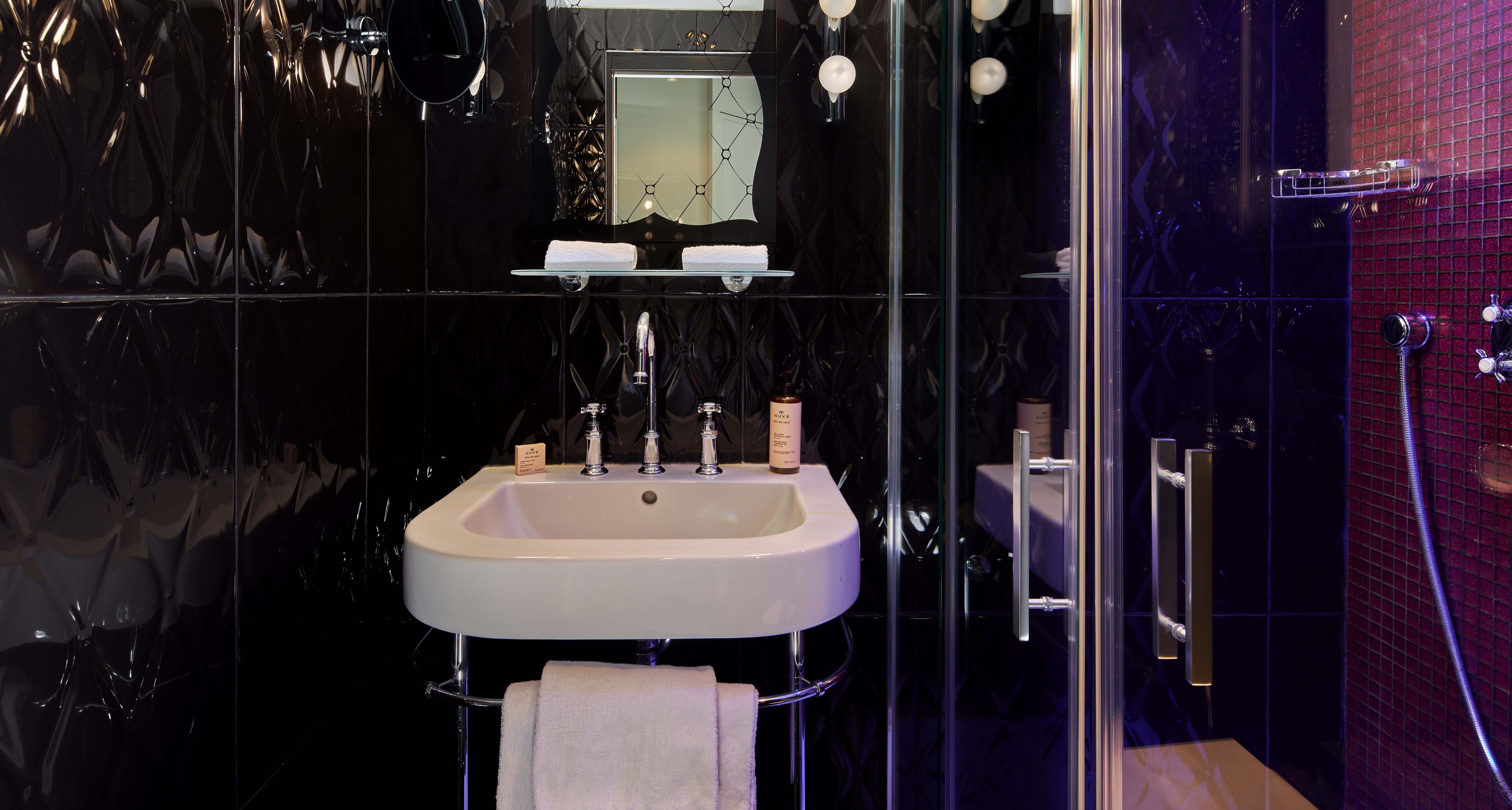 classic double or twin room | bathroom | rainfall showerhead, free toiletries, hair dryer, slippers