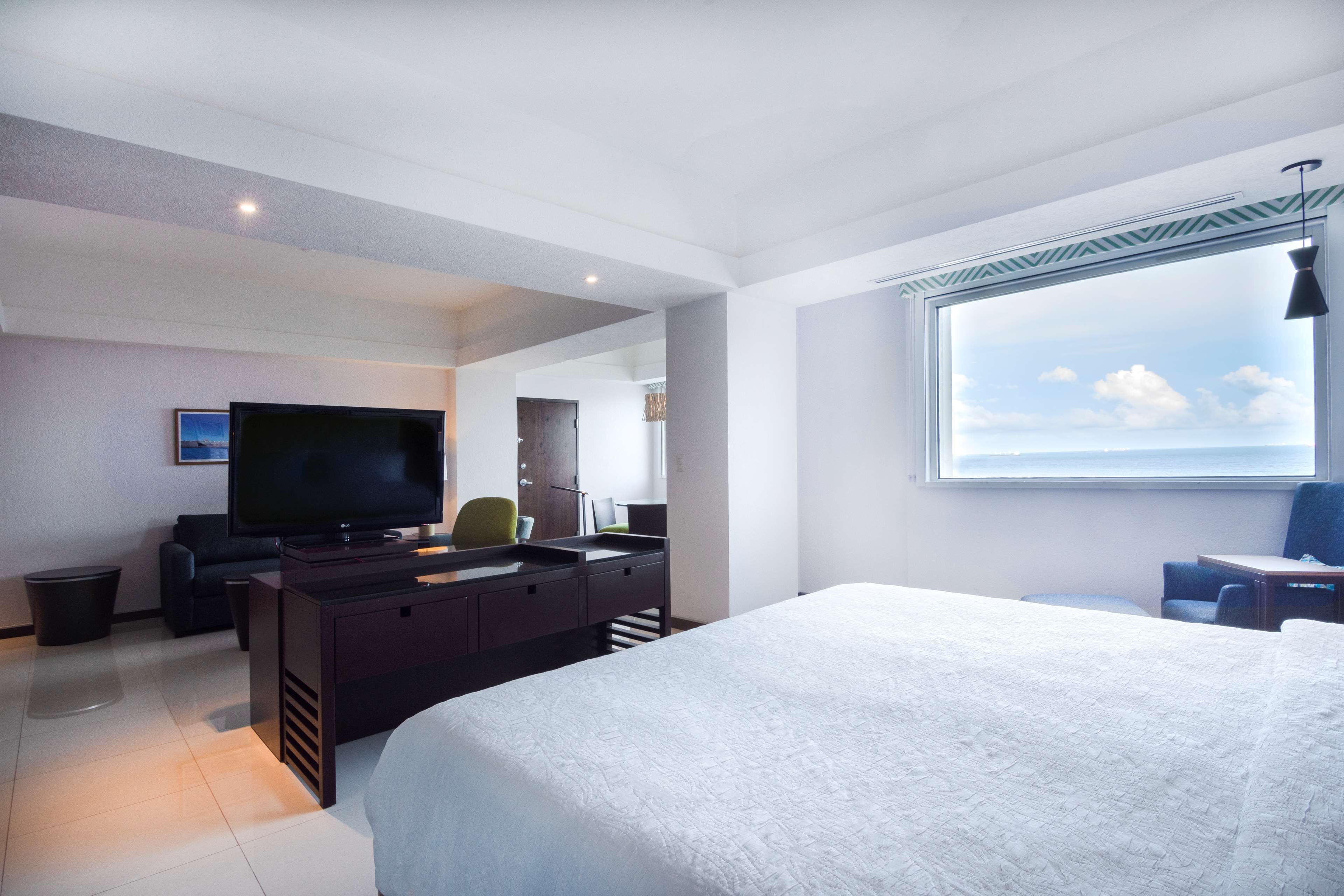 studio, 1 king bed, refrigerator (wet bar) | view from room