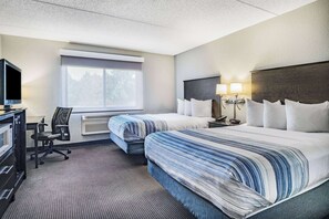 Room, 2 Double Beds, Accessible, Non Smoking | Premium bedding, desk, blackout drapes, soundproofing - AmericInn by Wyndham Plover Stevens Point (Plover)