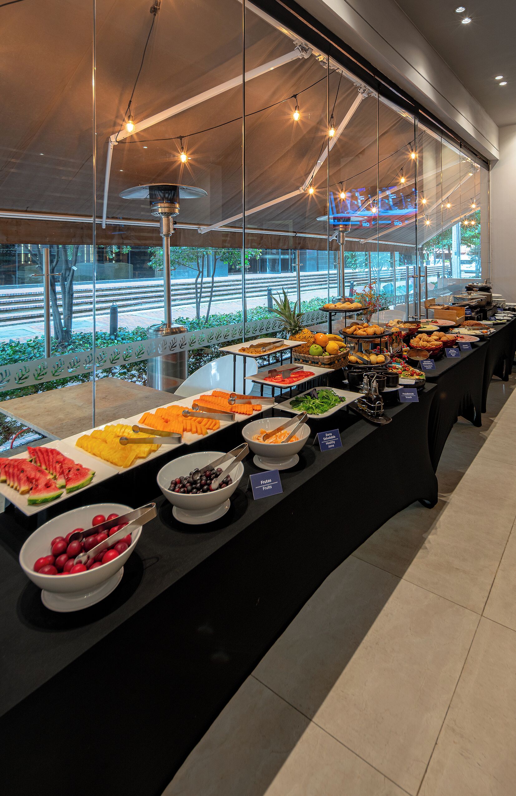 Free daily buffet breakfast