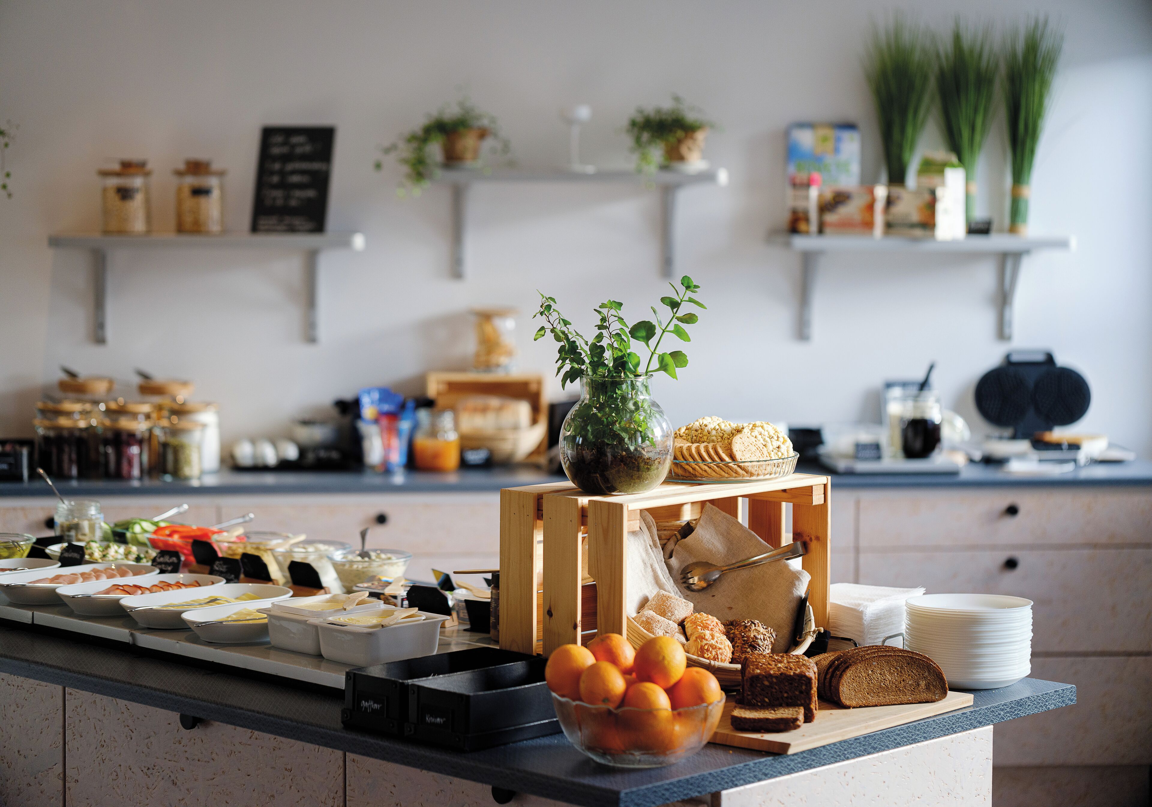 Gratis frukostbuffé varje dag 