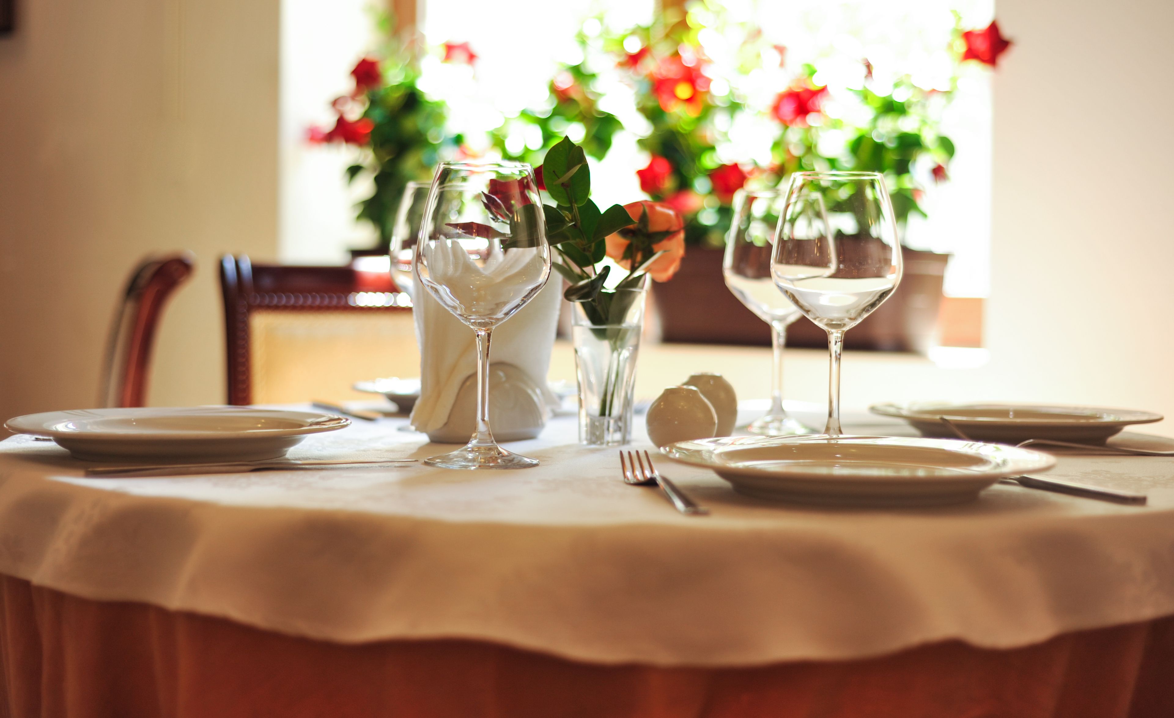 供应早餐，花园景观