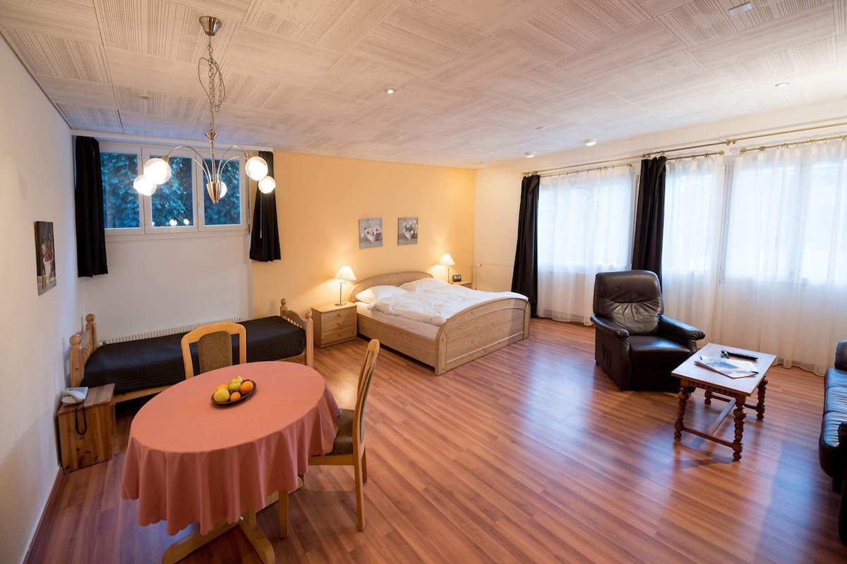 Classic Apartment | Laptop workspace, blackout drapes, individually decorated