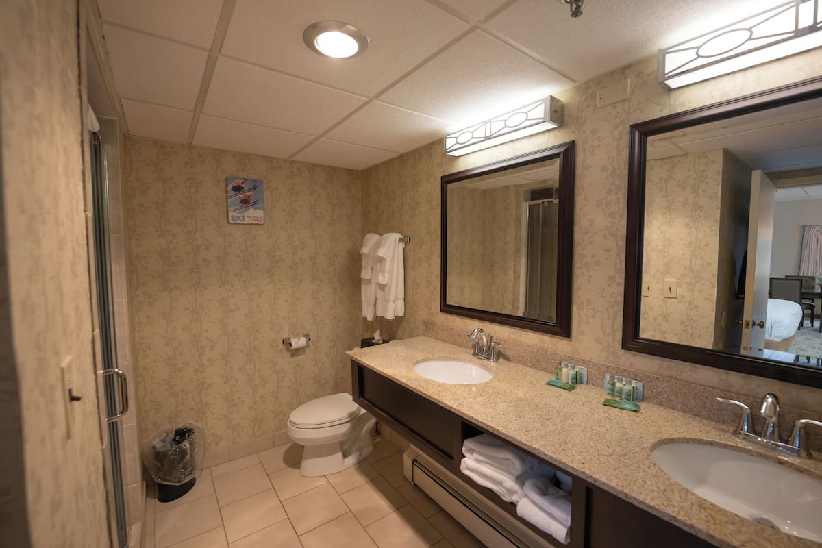 superior suite, 1 king bed, non smoking (presidential) | bathroom | separate bathtub and shower, free toiletries, hair dryer, towels