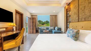 Junior Suite | Minibar, skrivebord, skrivebord for bærbar PC og strykejern/-brett