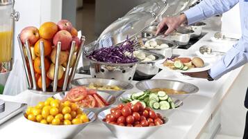 Daily buffet breakfast for a fee