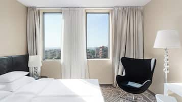 Allergikerbettwaren, Minibar, Zimmersafe, individuell dekoriert