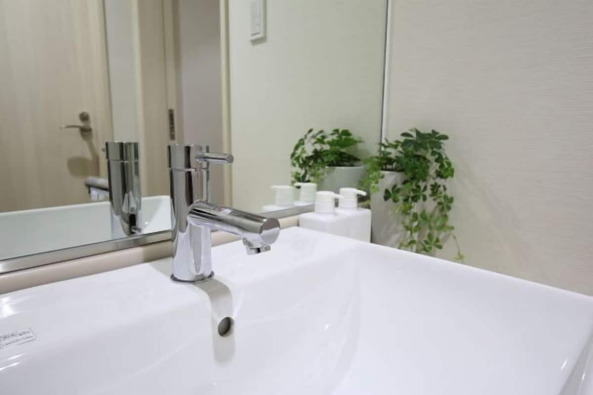 Bathroom | Shower, hair dryer, slippers, electronic bidet