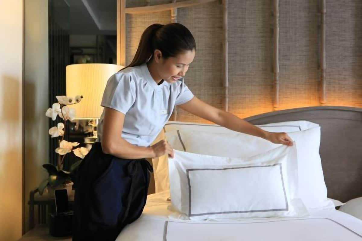 Een minibar, een kluis op de kamer, gratis wifi, beddengoed