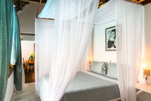 Villa, 2 habitaciones, piscina privada | Ropa de cama de alta calidad, minibar, caja fuerte