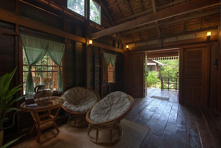 Traditional Wooden House, 2 bedrooms | Minibar, in-room safe, desk, iron/ironing board