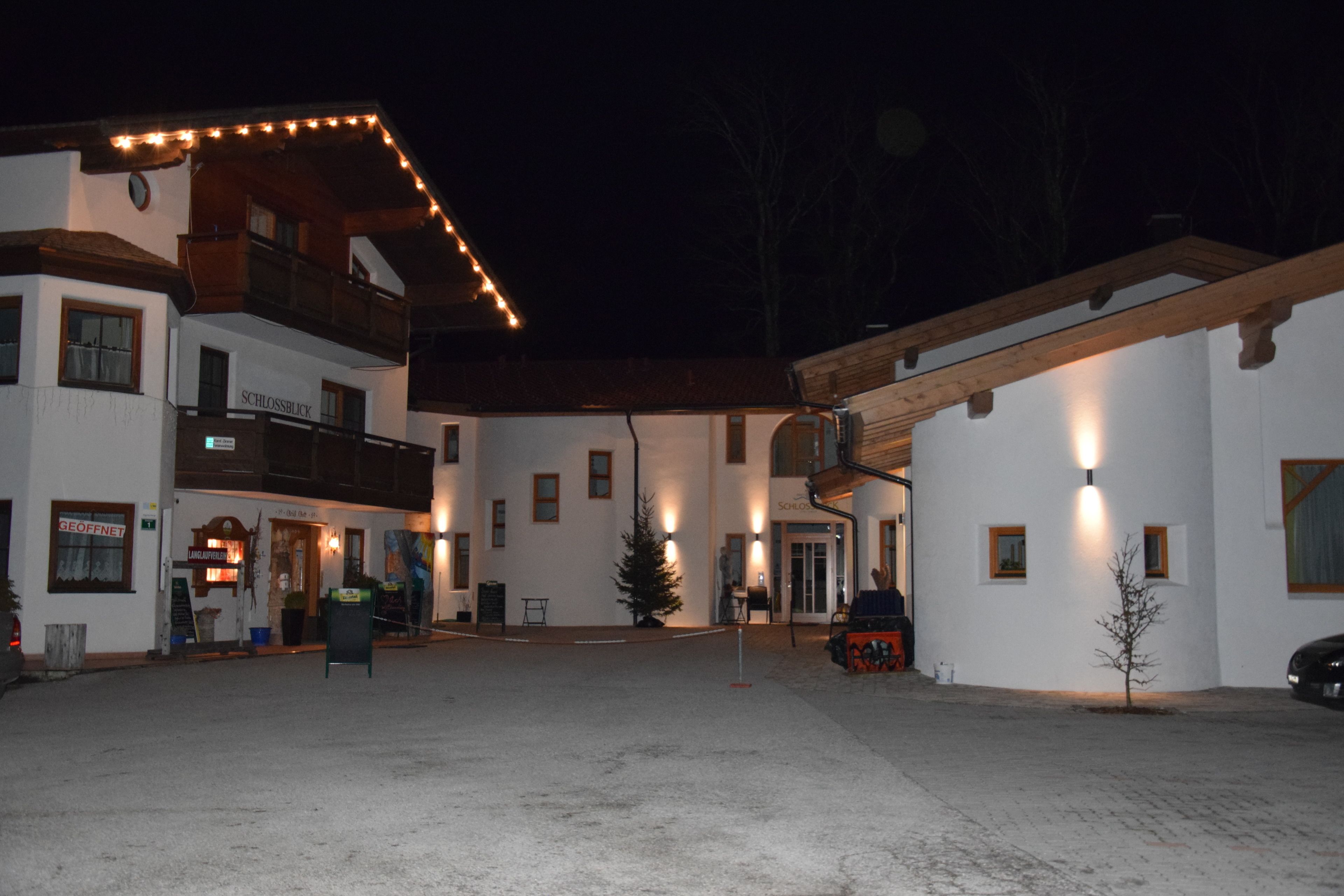 front of property – evening/night