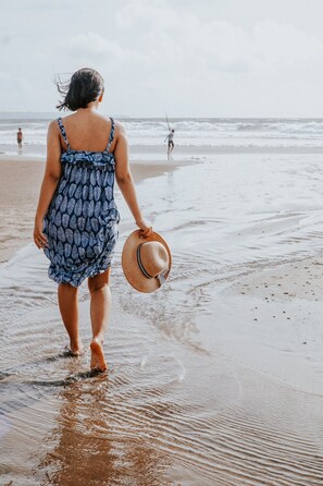 Vlak bij het strand