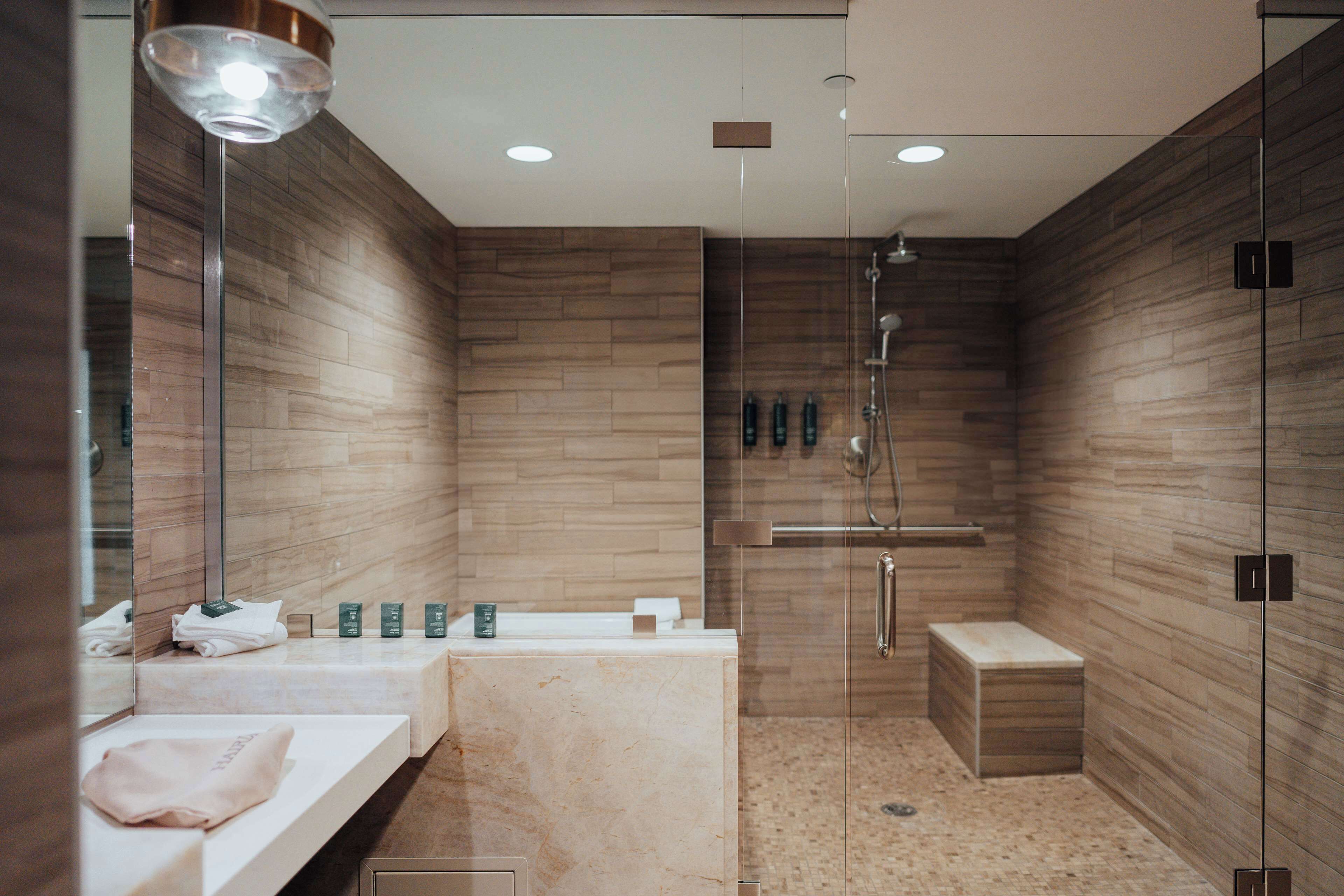 vice presidential suite | bathroom shower