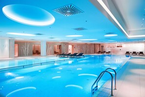 Indoor pool, seasonal outdoor pool