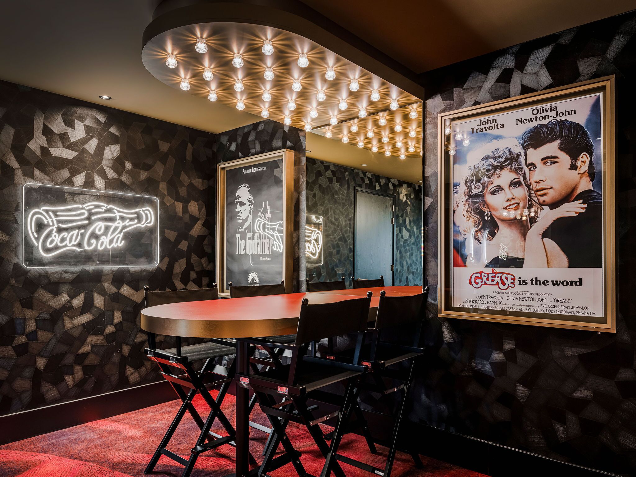 cinema suite | living area | 50-inch smart tv with cable channels, netflix, streaming services