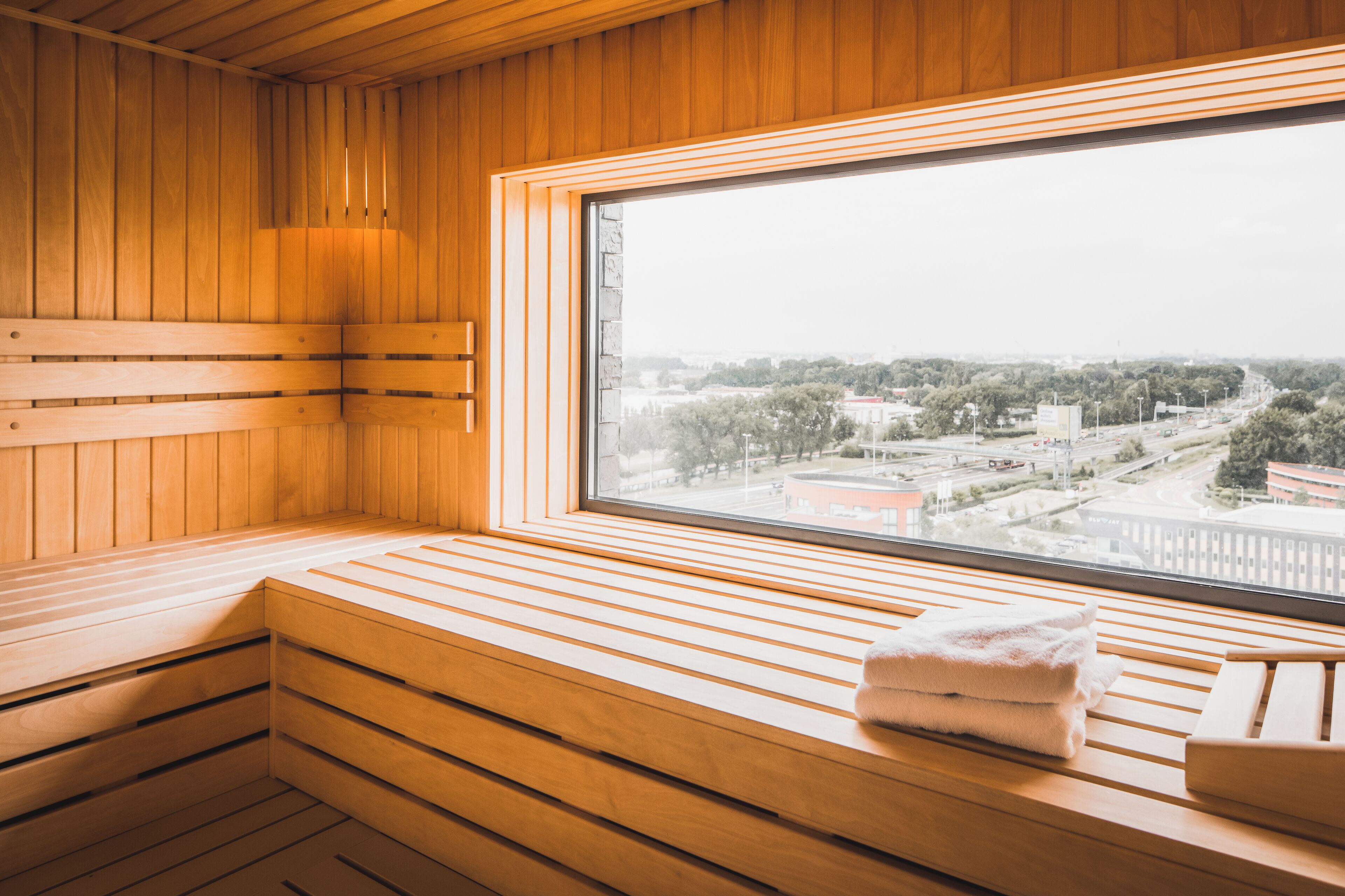 wellness suite | bathroom | separate bathtub and shower, deep-soaking bathtub, rainfall showerhead