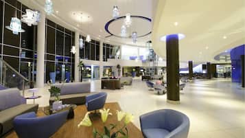Siddeområde i lobbyen