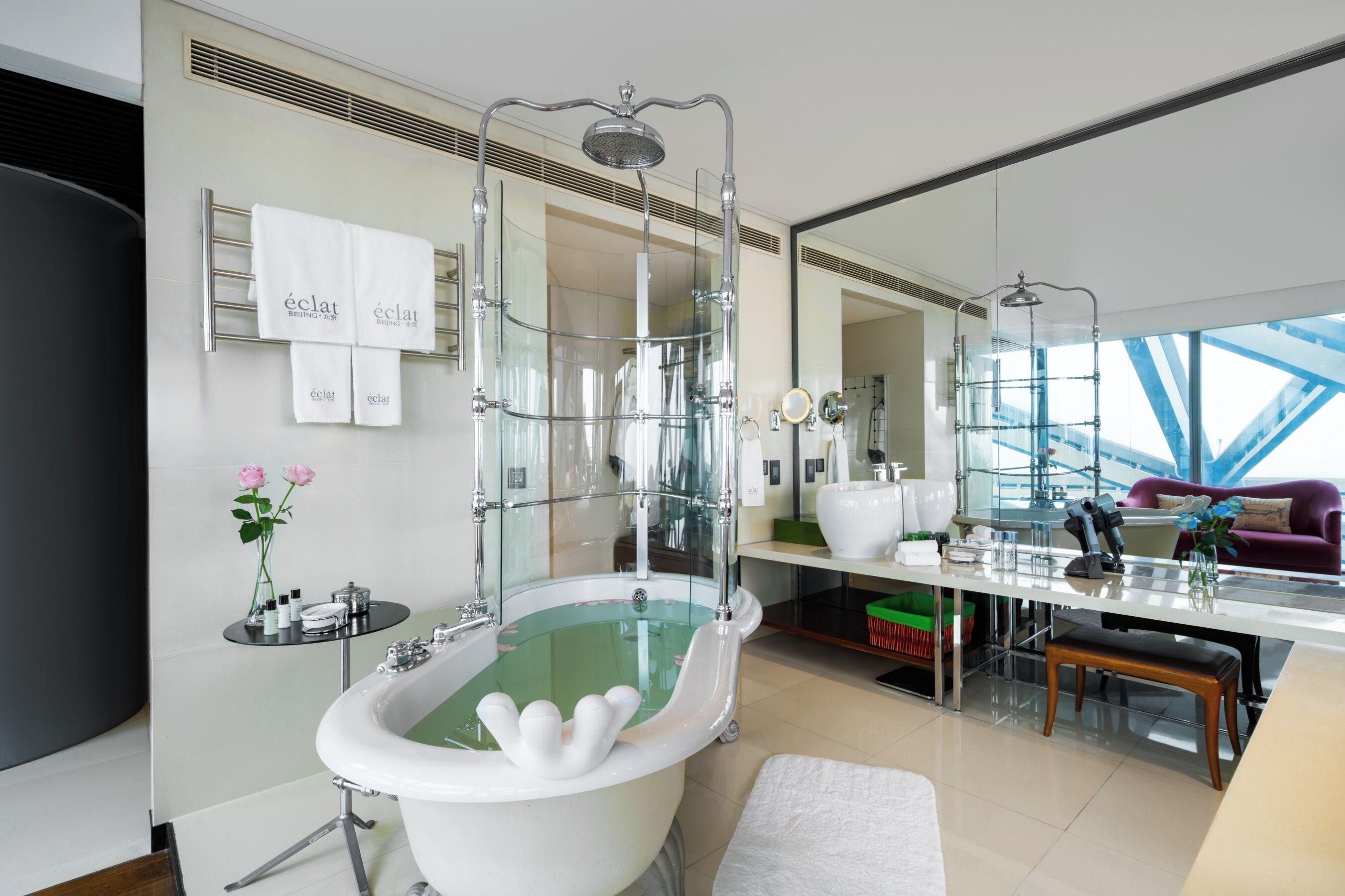 grand deluxe king with terrace | bathroom | separate bathtub and shower, jetted bath, rainfall showerhead