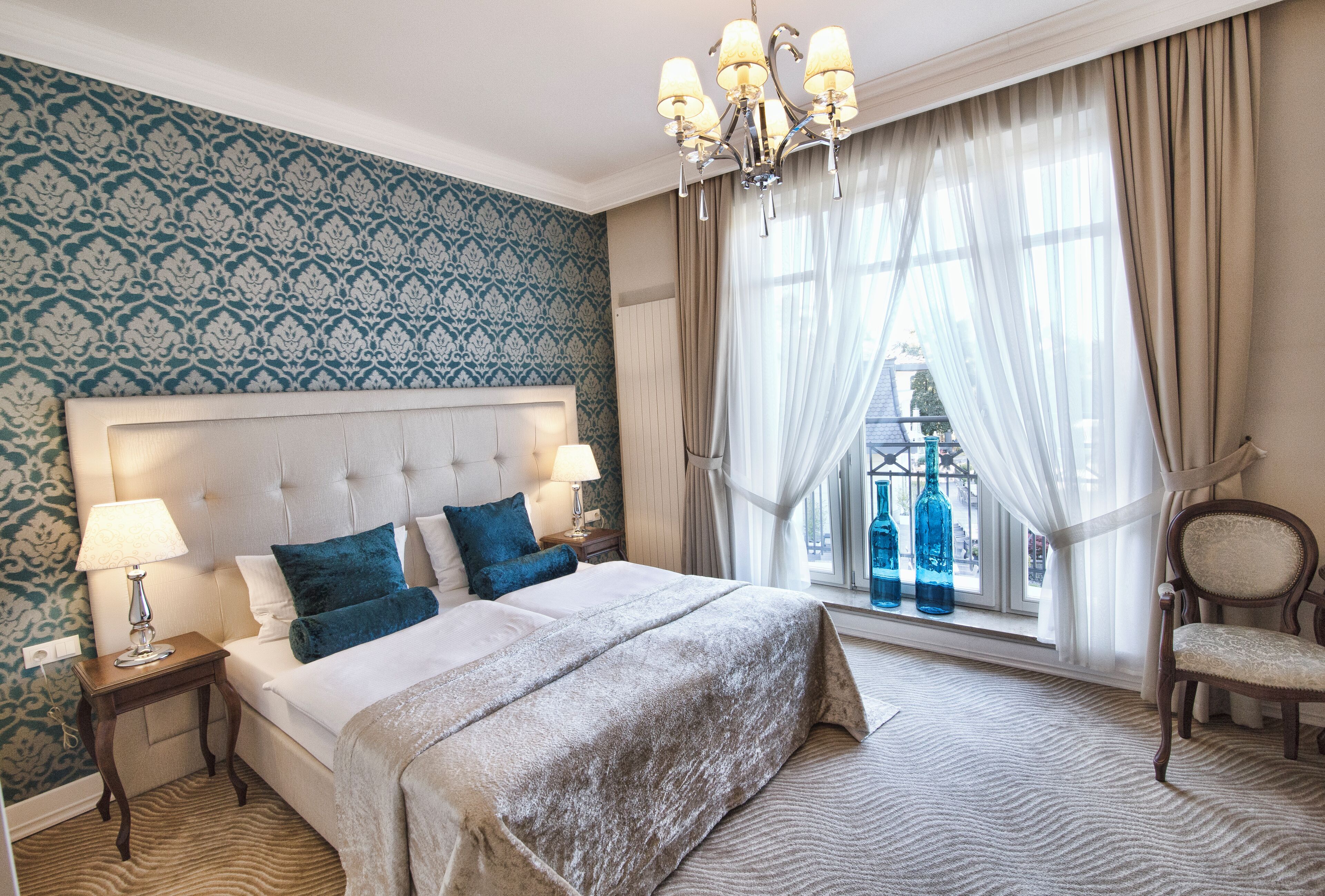 Dobbeltrom for 1 person | Sengetøy av topp kvalitet, dundyner, senger med overmadrass og minibar