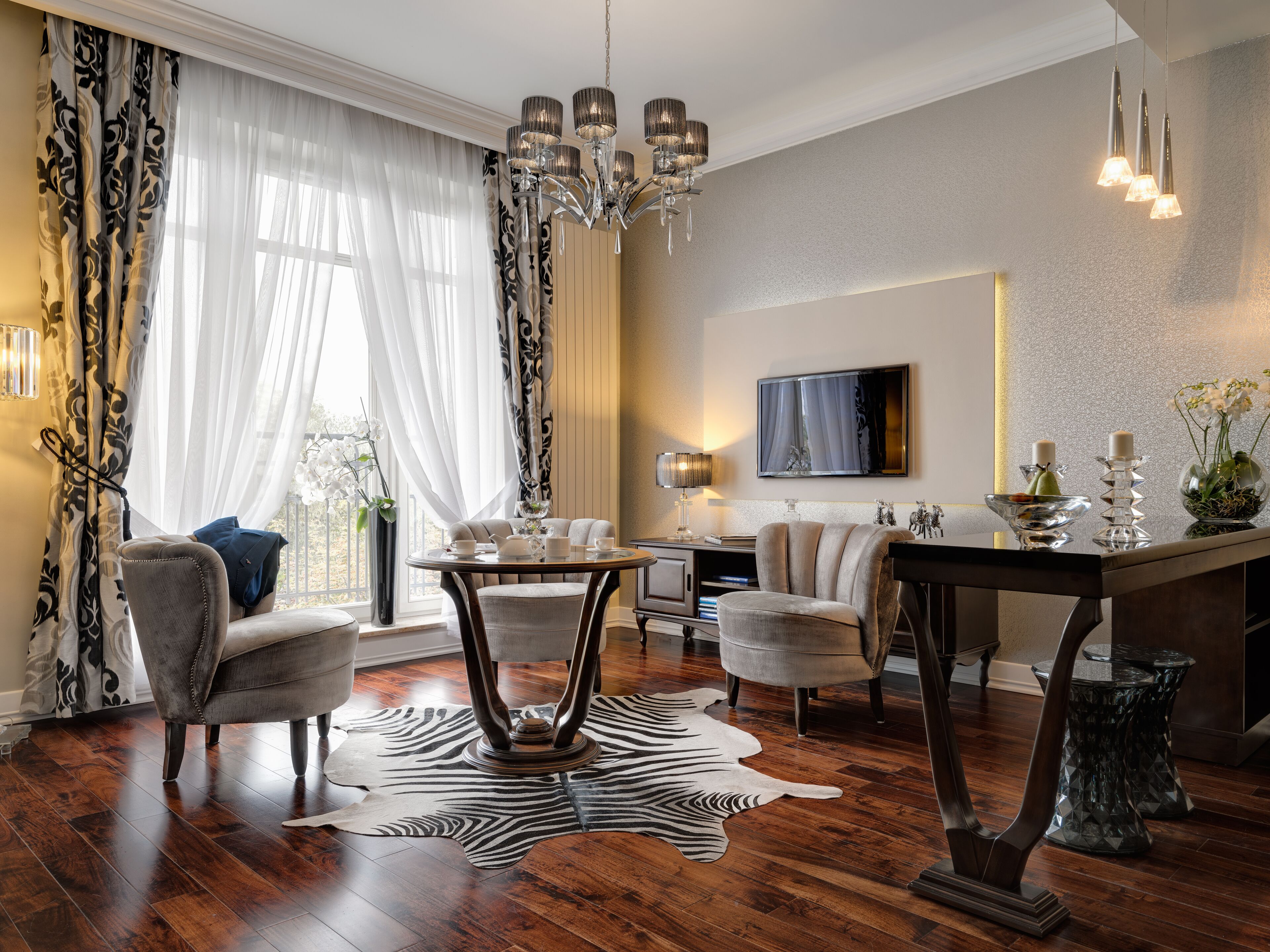 luxury apartment | living room | tv