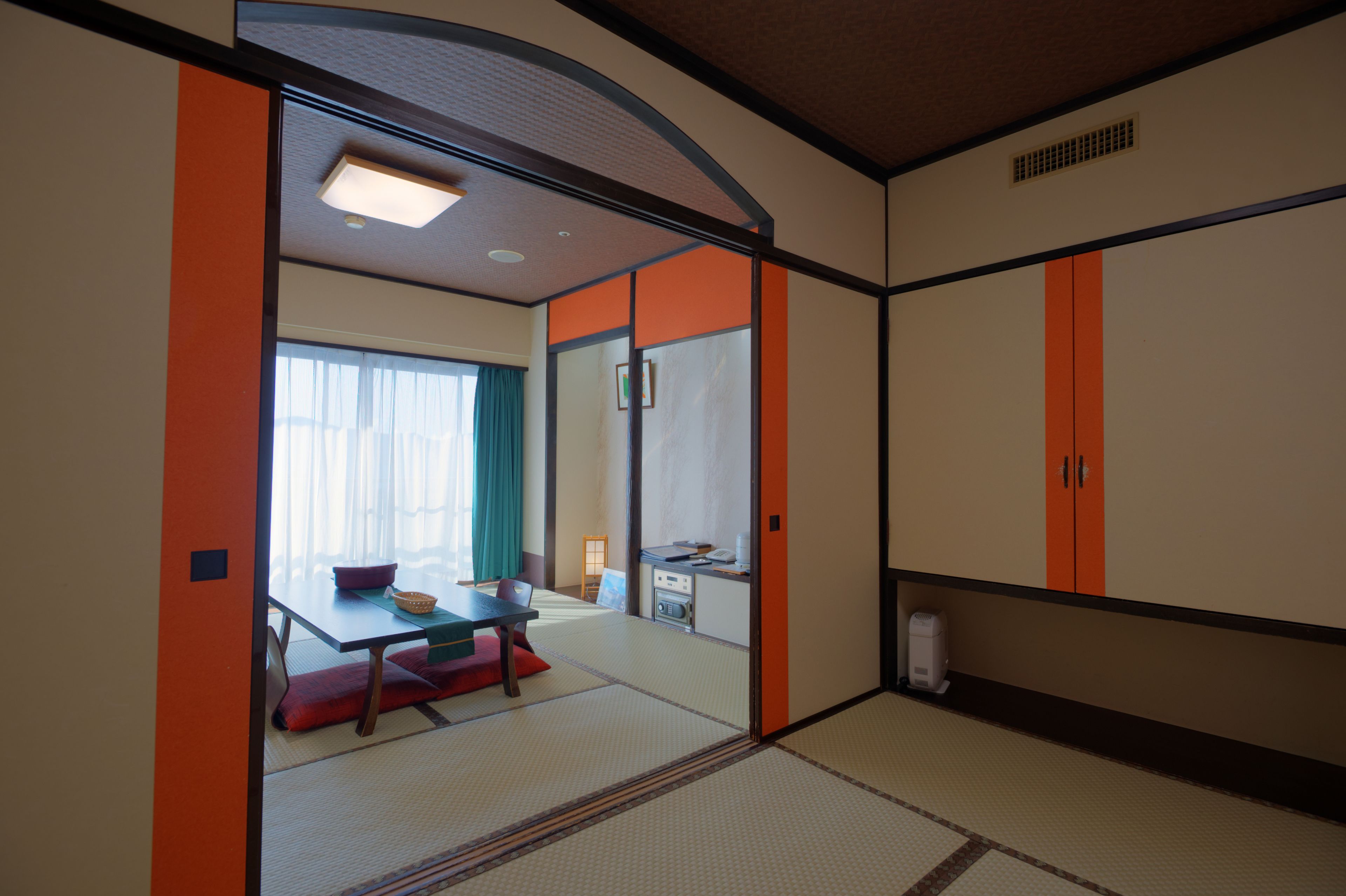 japanese-style room with futon, non smoking | in-room safe, blackout curtains, free wifi, bed sheets