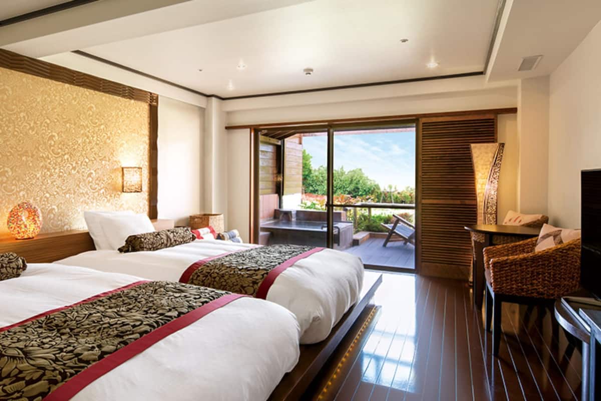 Asian Twin Room with Open-air bath, Non Smoking, 36sqm