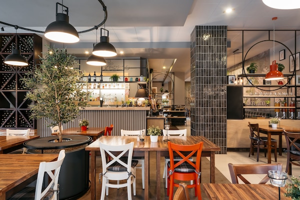Culinária italiana, restaurante ao ar livre