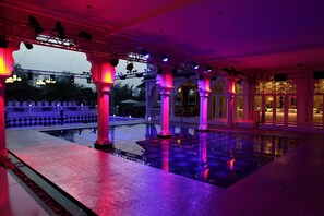 Outdoor banquet area