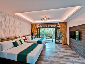Habitación Premier, vistas a la colina | Ropa de cama de alta calidad y edredones de plumas