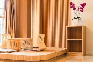 Golden Suite with Balcony | In-room safe, desk, iron/ironing board, free WiFi