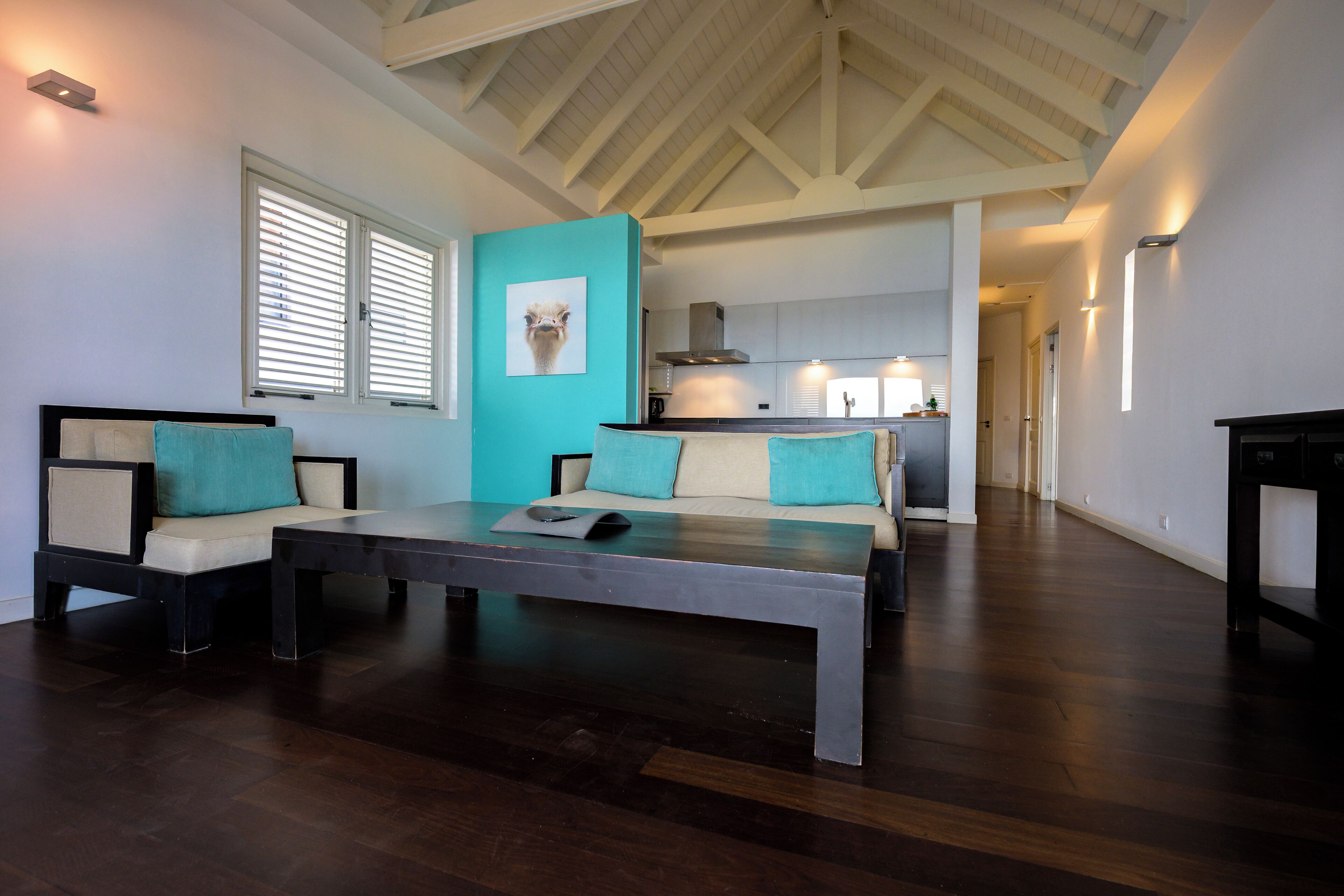 Two Bedroom Apartment Ocean View | Living area | 50-inch TV with cable channels