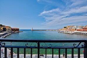 Double or Twin Room, Sea View | Balcony view - Lucia Hotel (Chania)