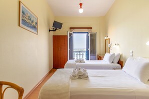 Iron/ironing board, bed sheets - Lucia Hotel (Chania)