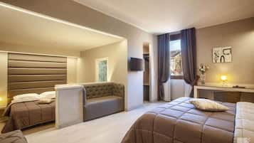 Minibar, in-room safe, blackout curtains, free cots/infant beds