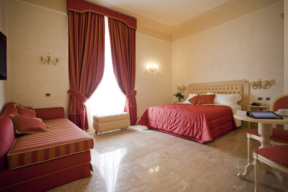 Minibar, in-room safe, blackout curtains, free cots/infant beds