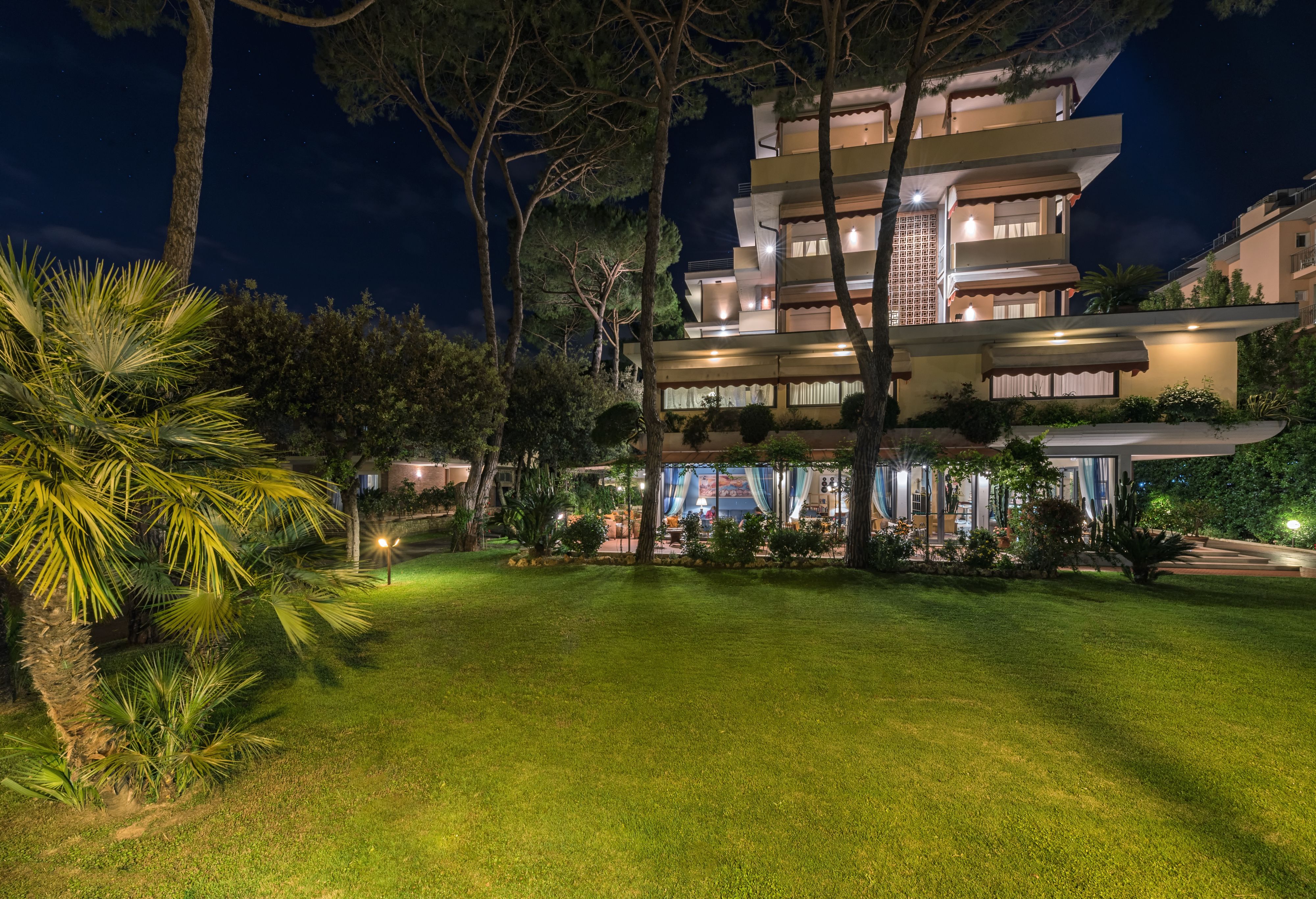 Front of property – evening/night