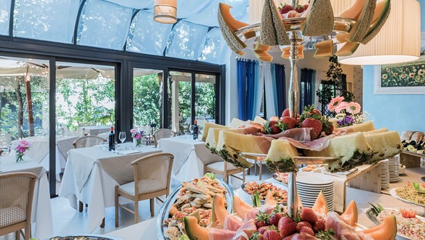 Frokost, lunsj og middag serveres