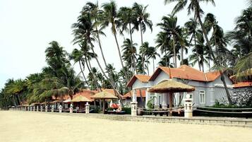 Private beach, white sand