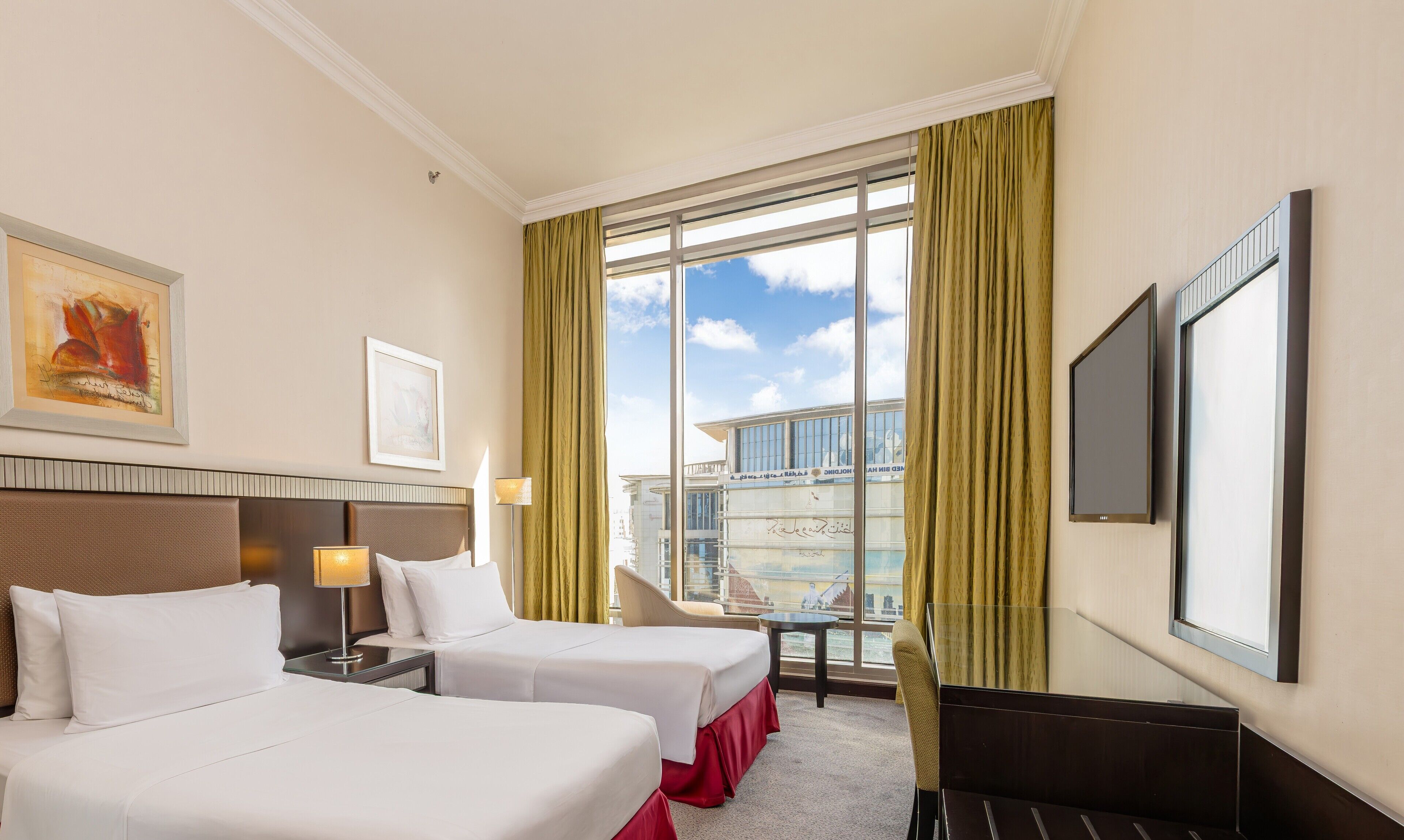 Premium kamer, 2 eenpersoonsbedden | 1 slaapkamer, luxe beddengoed, Select Comfort-bedden, een minibar