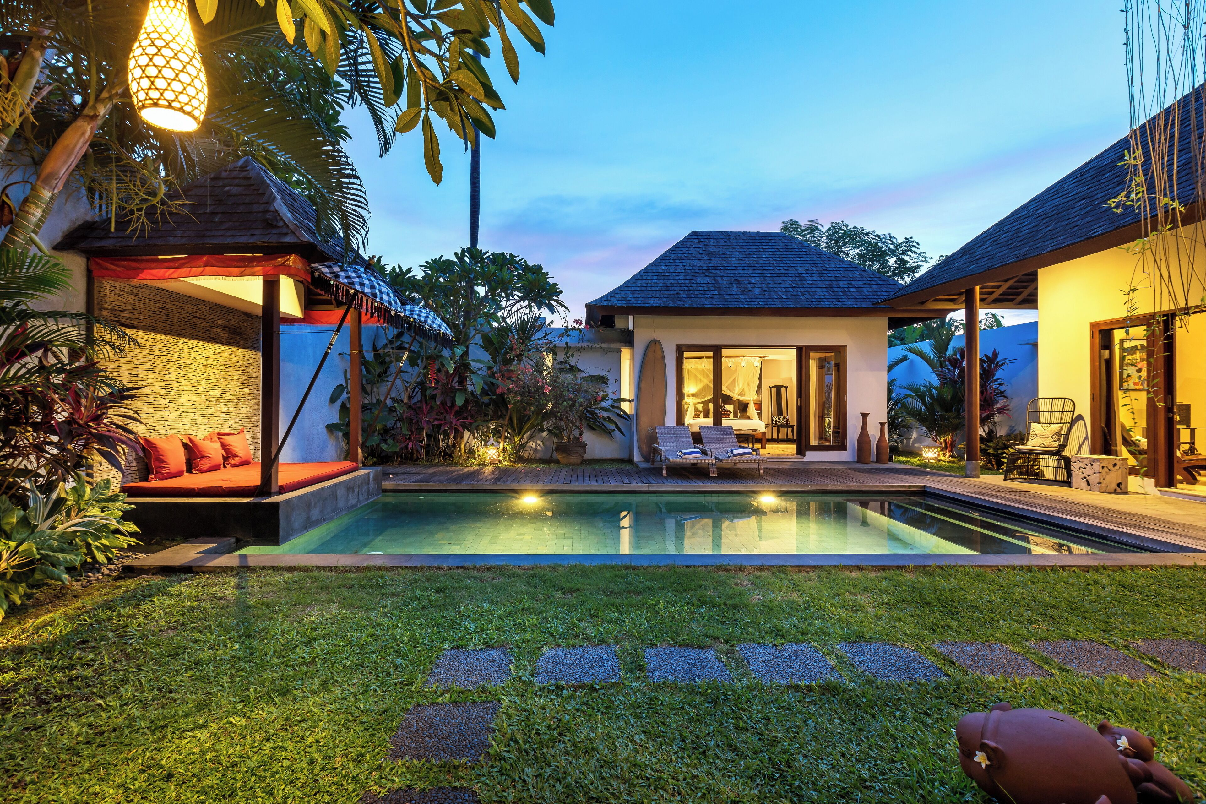 Villa, 3 Schlafzimmer, eigener Pool | Wohnbereich