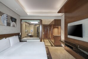 Business kamer | Donsdekens, bedden met traagschuimmatrassen, een minibar