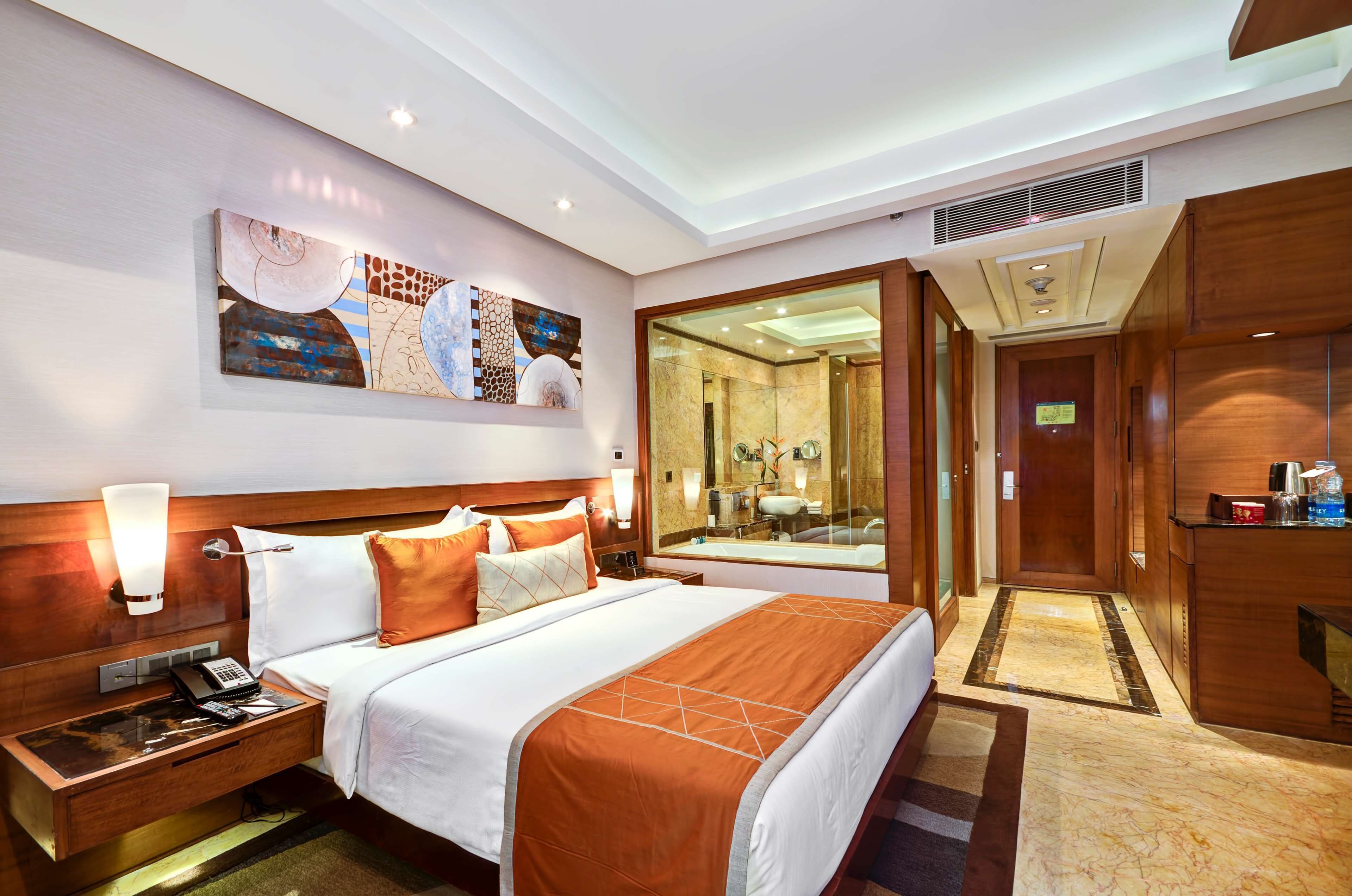 business room | down duvets, memory-foam beds, minibar, in-room safe