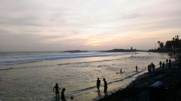 On the beach