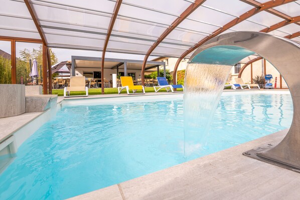 Indoor pool, outdoor pool