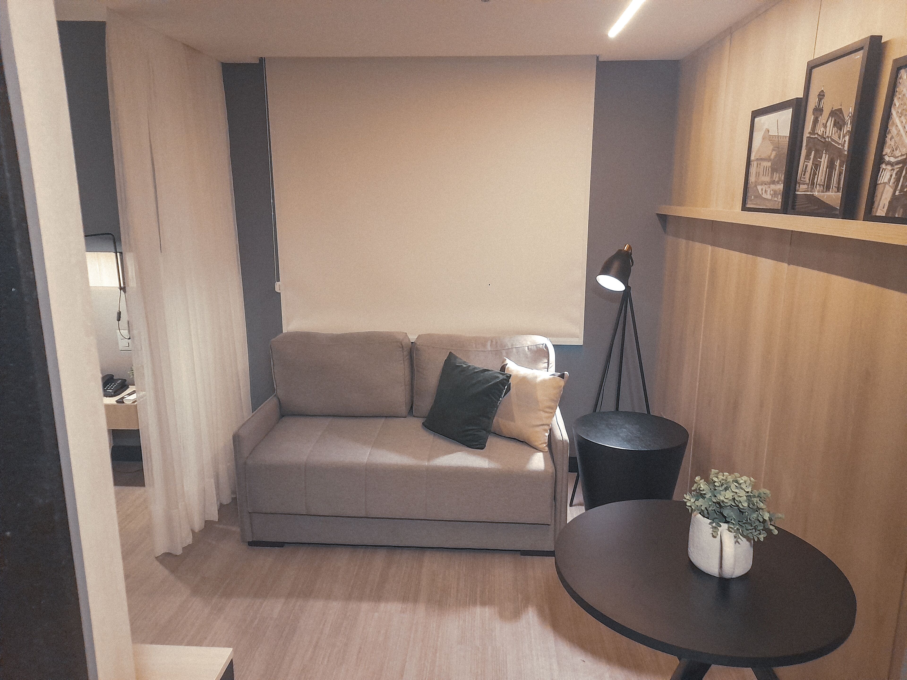 studio queen | living area | 60-inch smart tv with digital channels, tv