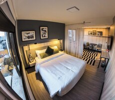 Studio Queen | Minibar, caja fuerte, escritorio y espacio para trabajar con un portátil