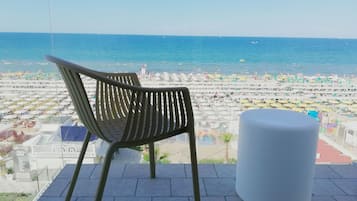 Doppia Superior, balcone, vista mare | Terrazza/patio